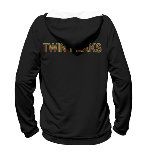 Женское худи с изображением Twin Peaks цвета Белый