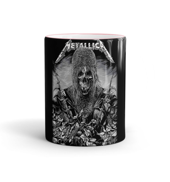 Кружка с изображением Metallica цвета розовый
