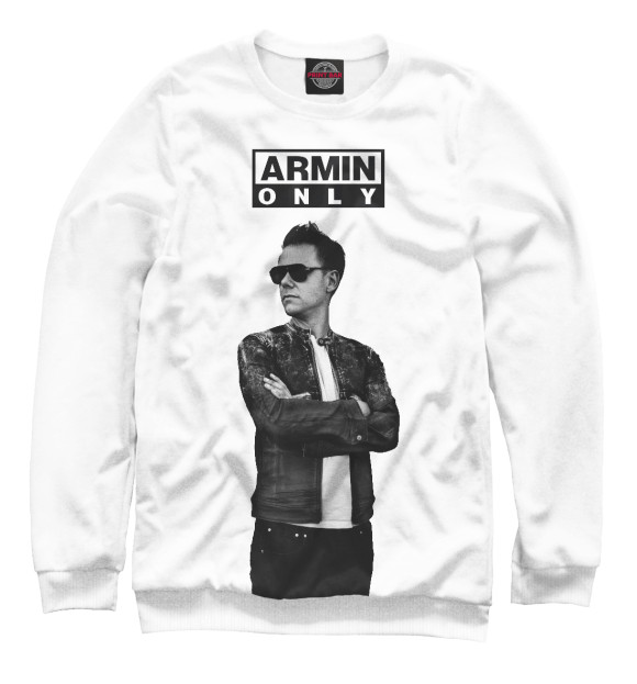 Женский свитшот с изображением Armin Only цвета Белый