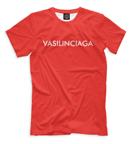 Футболки Print Bar Vasilinciaga красный фон футболки print bar bedolaga белый фон