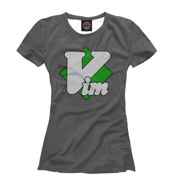 Женская футболка с изображением Vim цвета Белый