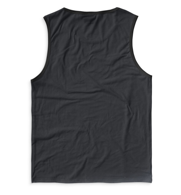 Мужская майка с притом Хаски цвета Белый Мужская майка с изображением Хаски цвета Белый