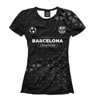 Женская футболка Barcelona Форма Champions