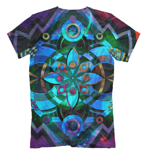 

Футболки Print Bar, Молочно-белый, Mandla V8 - 'Center of Infinity'