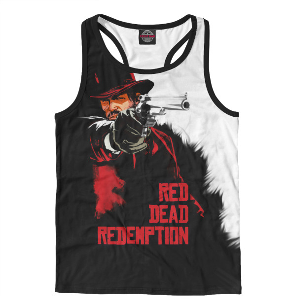 Мужская майка-борцовка с изображением Red Dead Redemption цвета Белый