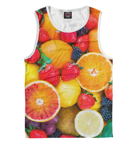 

Майки Print Bar, Белый, Фруктовый микс