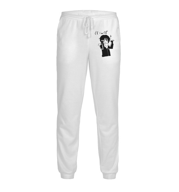 Мужские спортивные штаны с изображением Бездомный Бог цвета Белый