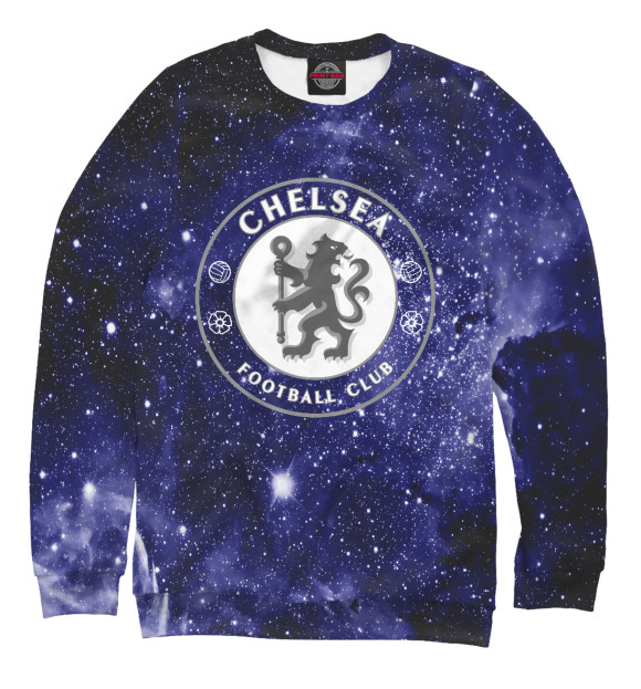 Мужской свитшот с изображением Chelsea Cosmos цвета Белый