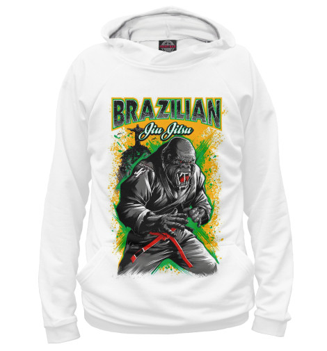 

Худи Print Bar, Белый, Brazilian Jiu-Jitsu
