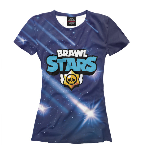 Женская футболка с изображением Brawl Stars цвета Белый