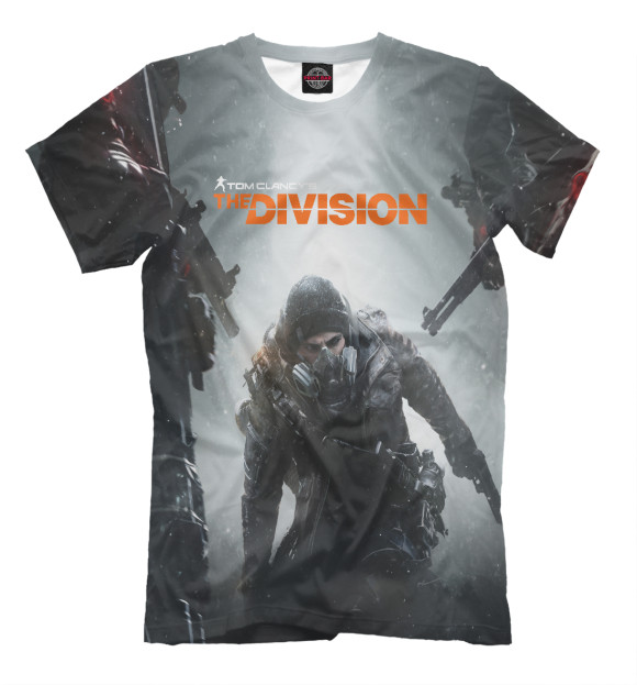 Мужская футболка с изображением Tom Clancy's The Division цвета Серый