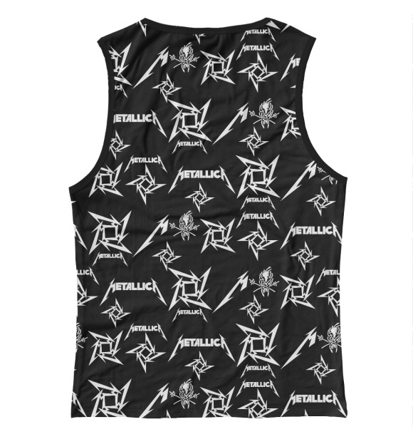 Майка для девочки с изображением Metallica цвета Белый