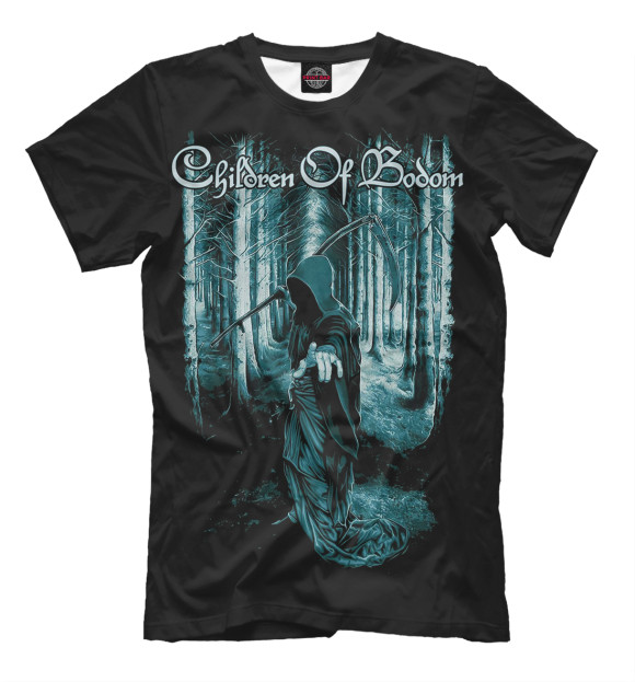 Мужская футболка с изображением Children of Bodom цвета Черный