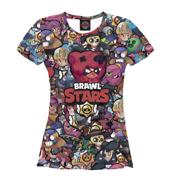 Женская футболка с изображением Brawl Stars: Nita цвета Белый