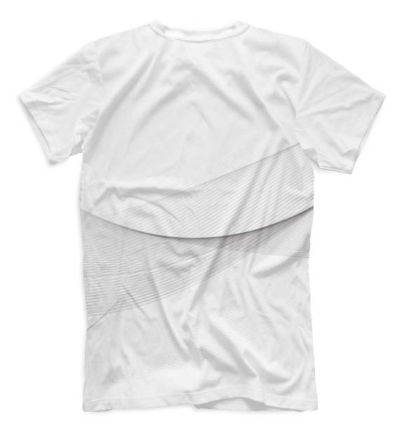 Мужская футболка с изображением Drum and Bass цвета Белый