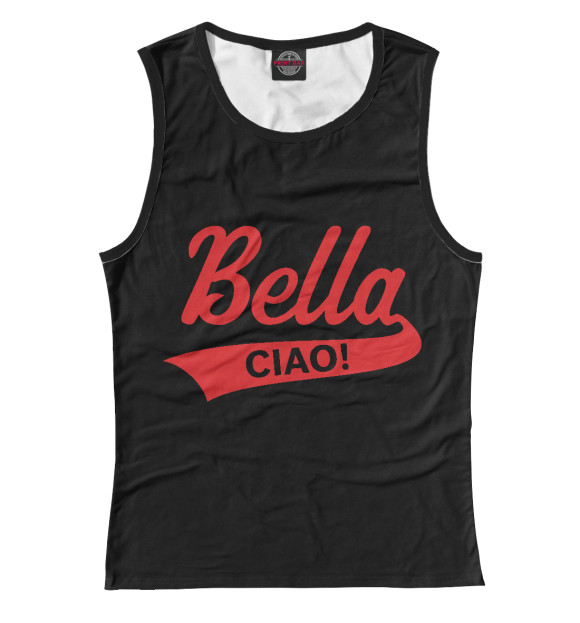 Майка для девочки с изображением Bella Ciao цвета Белый