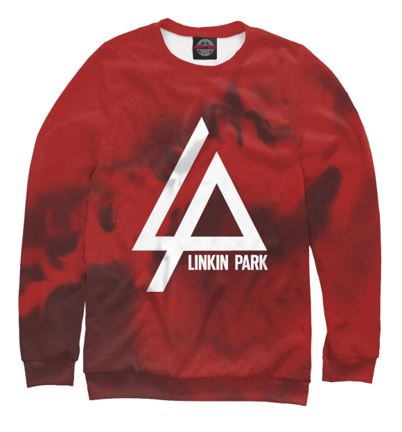 Мужской свитшот с изображением Linkin park abstract collection 2018 цвета Белый