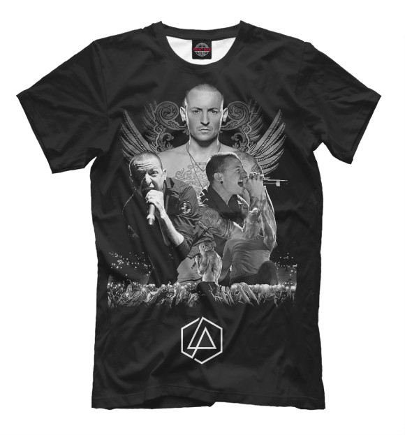 Футболка для мальчиков с изображением Linkin Park цвета Черный