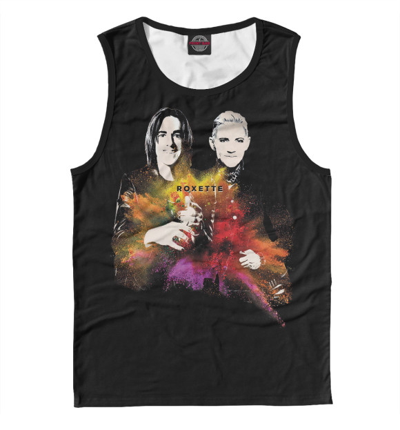 Мужская майка с изображением Roxette цвета Белый