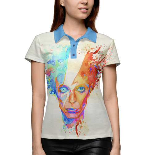 

Поло Print Bar, Белый, David Bowie