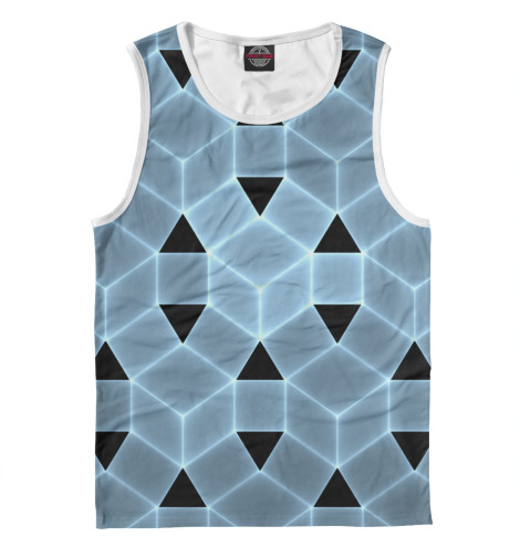 

Майки Print Bar, Белый, Blue cube