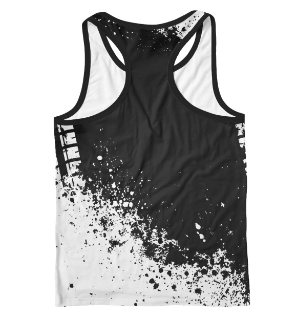 Мужская майка-борцовка с изображением Kia цвета Белый