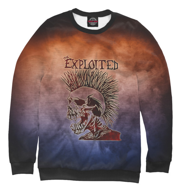 Свитшот для мальчиков с изображением The Exploited цвета Белый