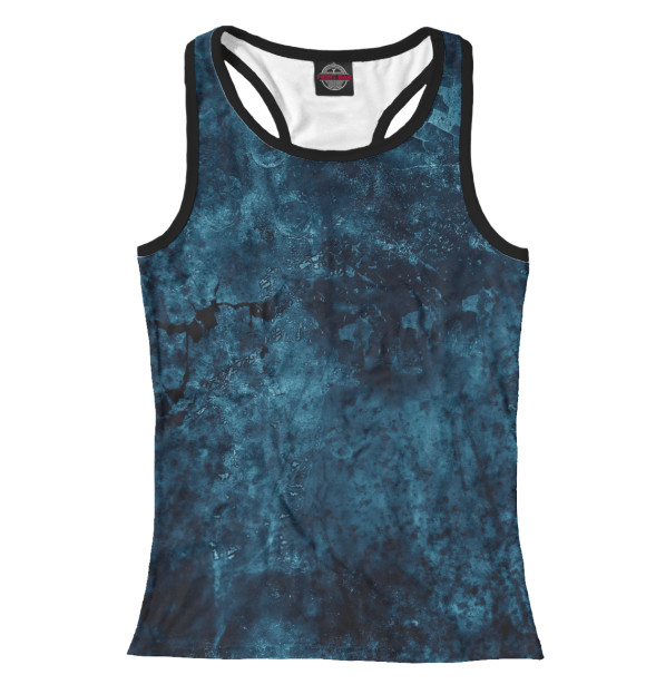 Женская майка-борцовка с изображением Текстура цвета Белый