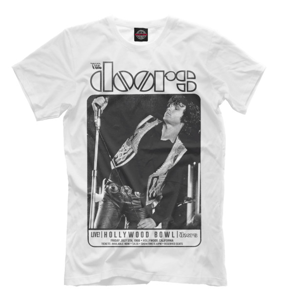 Мужская футболка с изображением The Doors цвета Молочно-белый