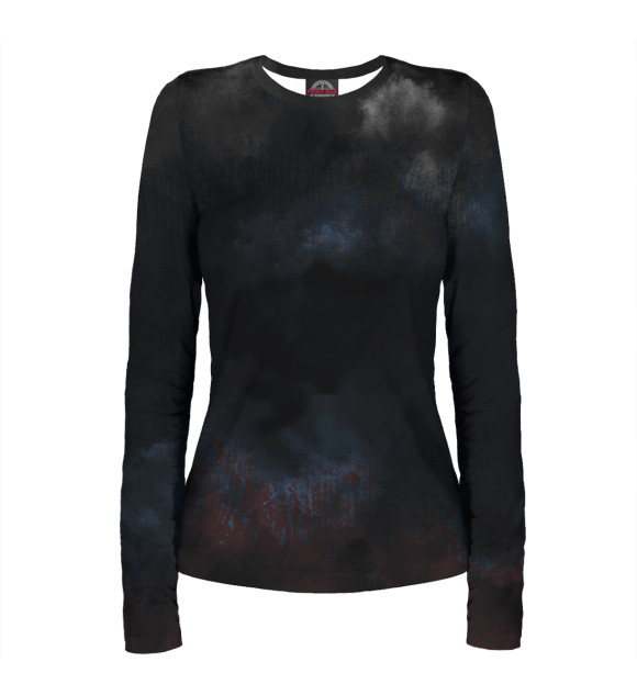 Женский лонгслив с притом Символика РФ цвета Белый Женский лонгслив с изображением Символика РФ цвета Белый