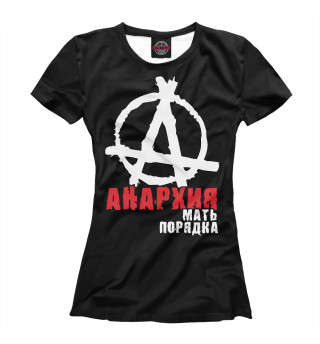Женская футболка Анархия