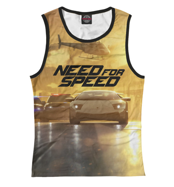 Майка для девочки с изображением Need For Speed цвета Белый