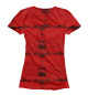 Женская футболка Russia collection red