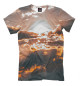 Мужская футболка Солнце и облака