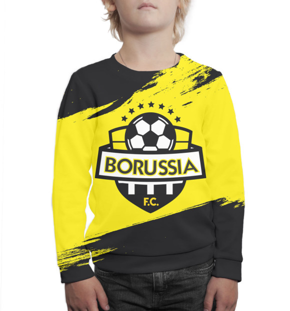 Свитшот для мальчиков с изображением Borussia цвета Белый