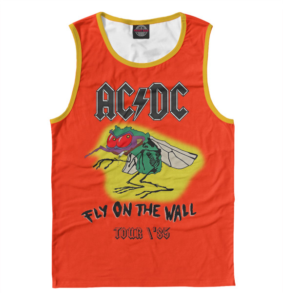Майка для мальчика с изображением AC/DC Rock Band цвета Белый