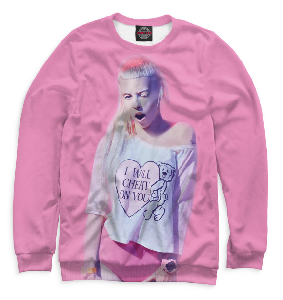 Мужской свитшот с изображением Die Antwoord цвета Белый