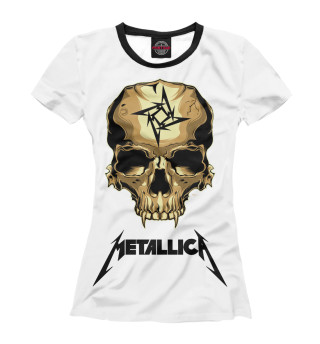 Женская футболка Metallica Skull