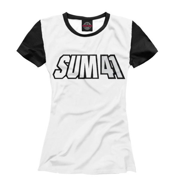 Женская футболка с изображением Sum 41 цвета Белый