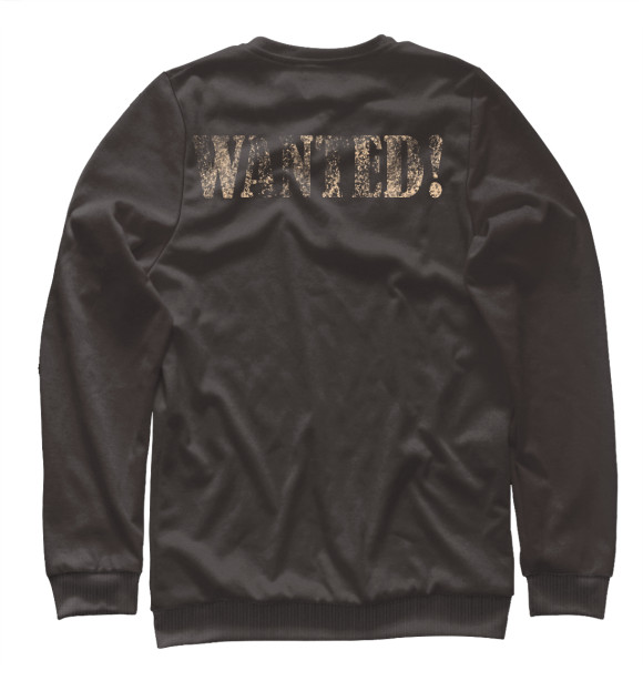 Свитшот для мальчиков с изображением Wanted! цвета Белый