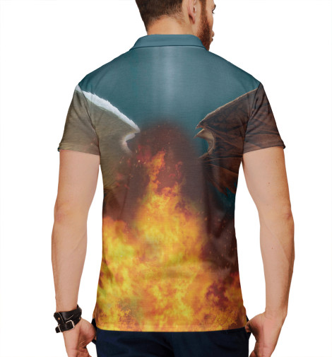 

Поло Print Bar, Белый, Единство противоположностей