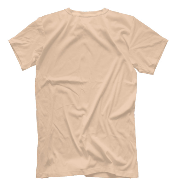 Мужская футболка с изображением Крик от боли цвета Белый