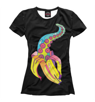 Женская футболка Щупальце банан