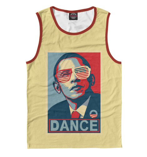 

Майки Print Bar, Белый, Обама dance