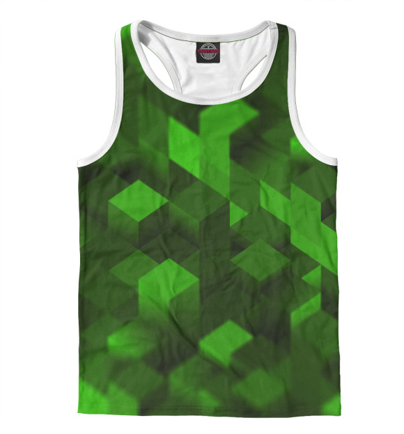 Мужская майка-борцовка с изображением MINECRAFT цвета Белый