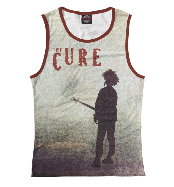 Женская майка с изображением THE CURE цвета Белый