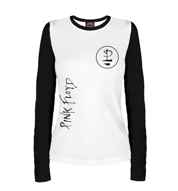 Женский лонгслив с изображением Pink Floyd цвета Белый