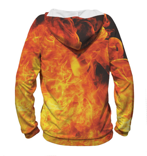 

Худи Print Bar, Белый, Огонь