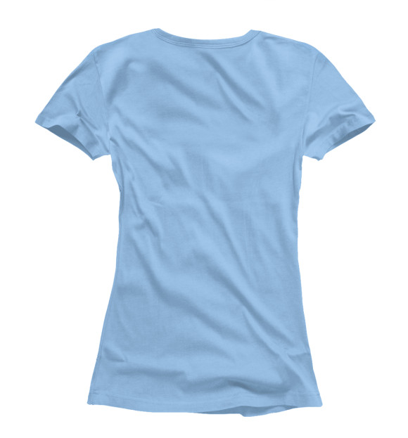 Женская футболка с изображением Пейзаж цвета Белый