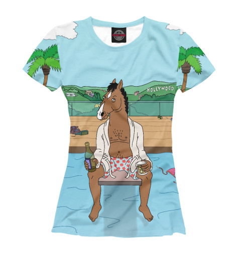 

Футболки Print Bar, Белый, BoJack The Horseman